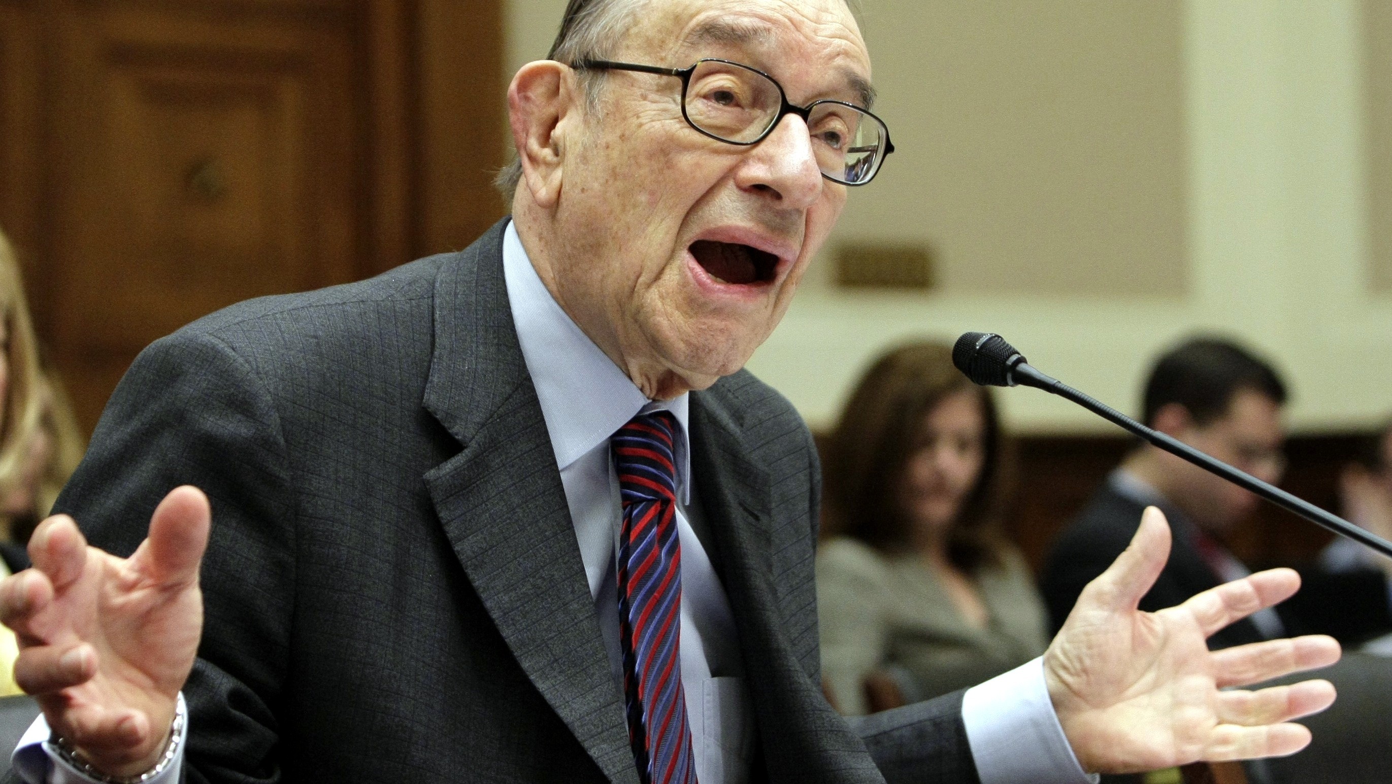 Exšéf Fedu Alan Greenspan,